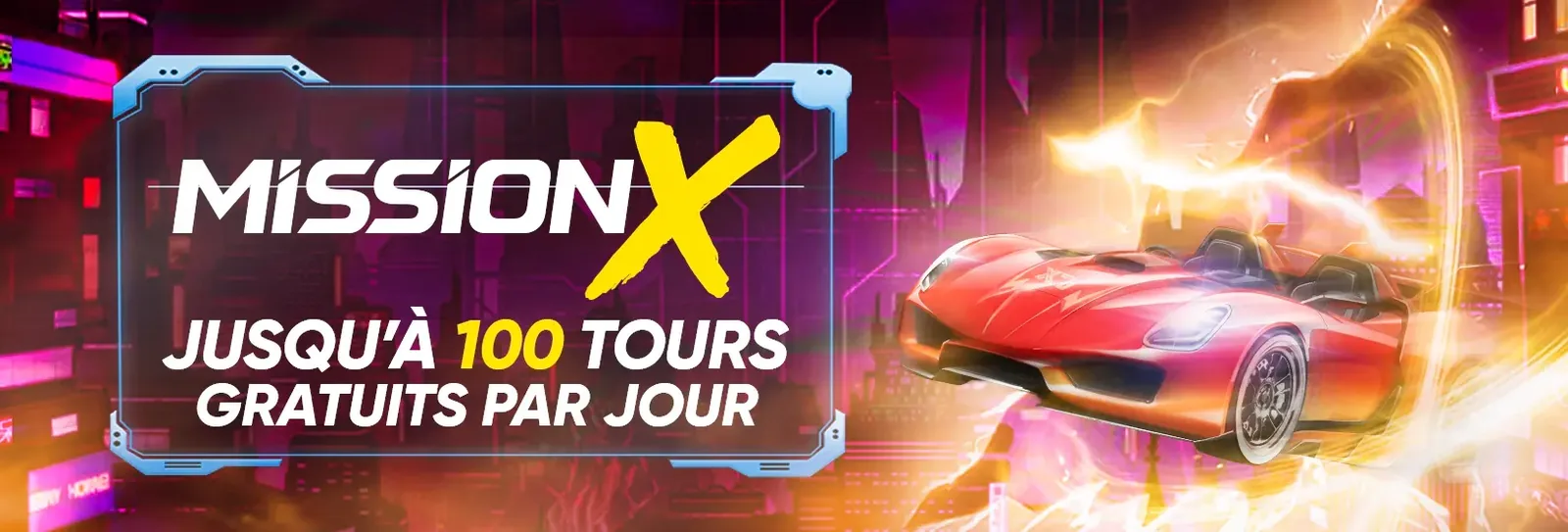 Mission X sur X7 Casino : jusqu'à 100 tours gratuits par jour