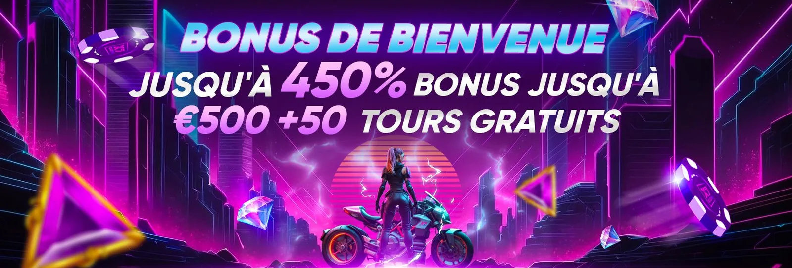 Bonus de bienvenue X7 Casino : jusqu'à 450 % et 500 € avec 50 tours gratuits