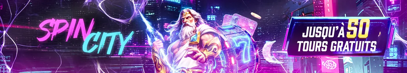 Spin City sur X7 Casino : jusqu'à 50 tours gratuits le jeudi